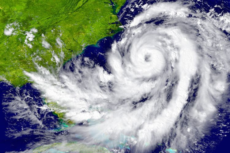 nasa image of hurricane over atlantic