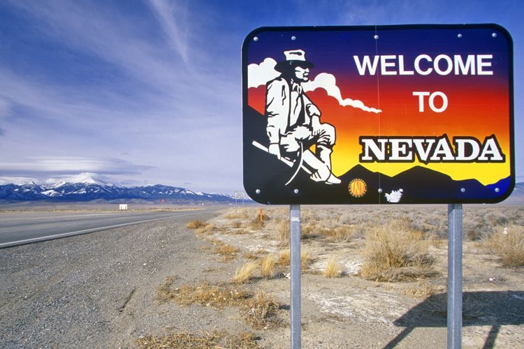 nevada welcome sign