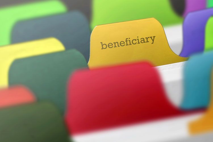 beneficiary folder tab