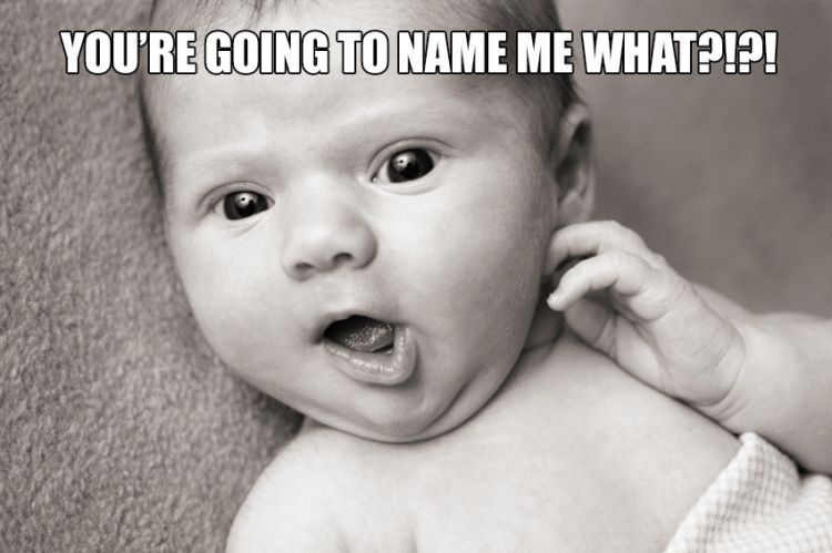 baby not happy with name