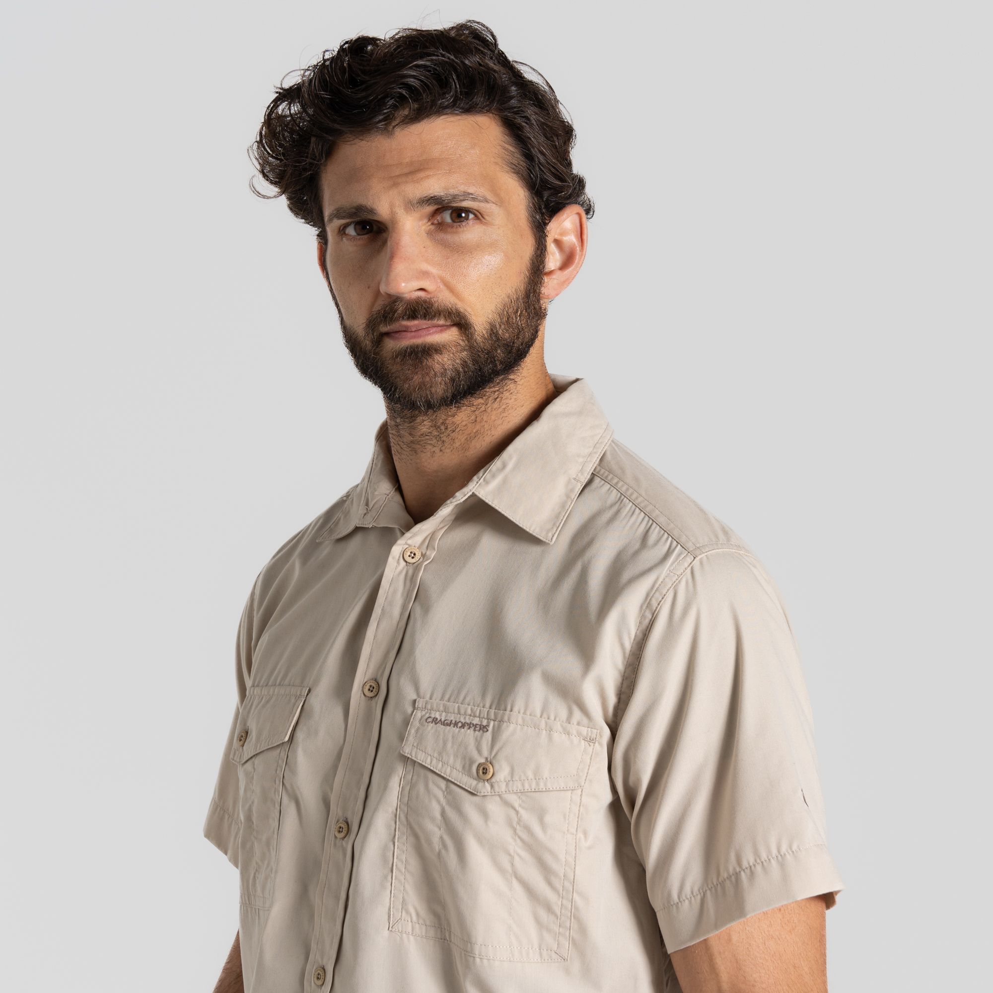 Craghoppers Heren Kiwi wandelshirt met korte mouwen, donkergrijs, M EU Craghoppers Heren Kiwi wandelshirt met korte mouwen, donkergrijs, M EU