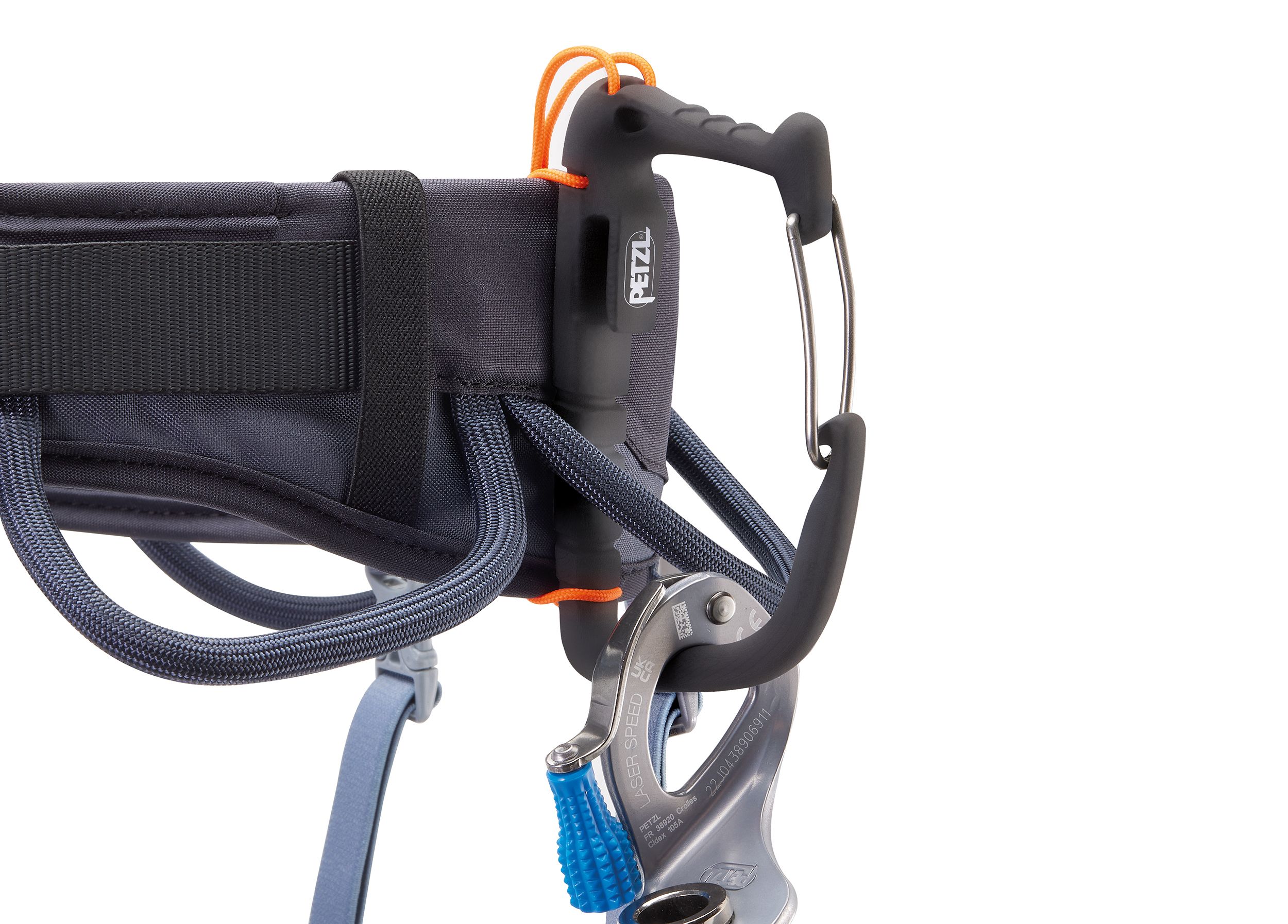 Petzl Grigri 2022 Sicherungsgerät Bremskraftunterstützung grau f.8,5-11mm Seile