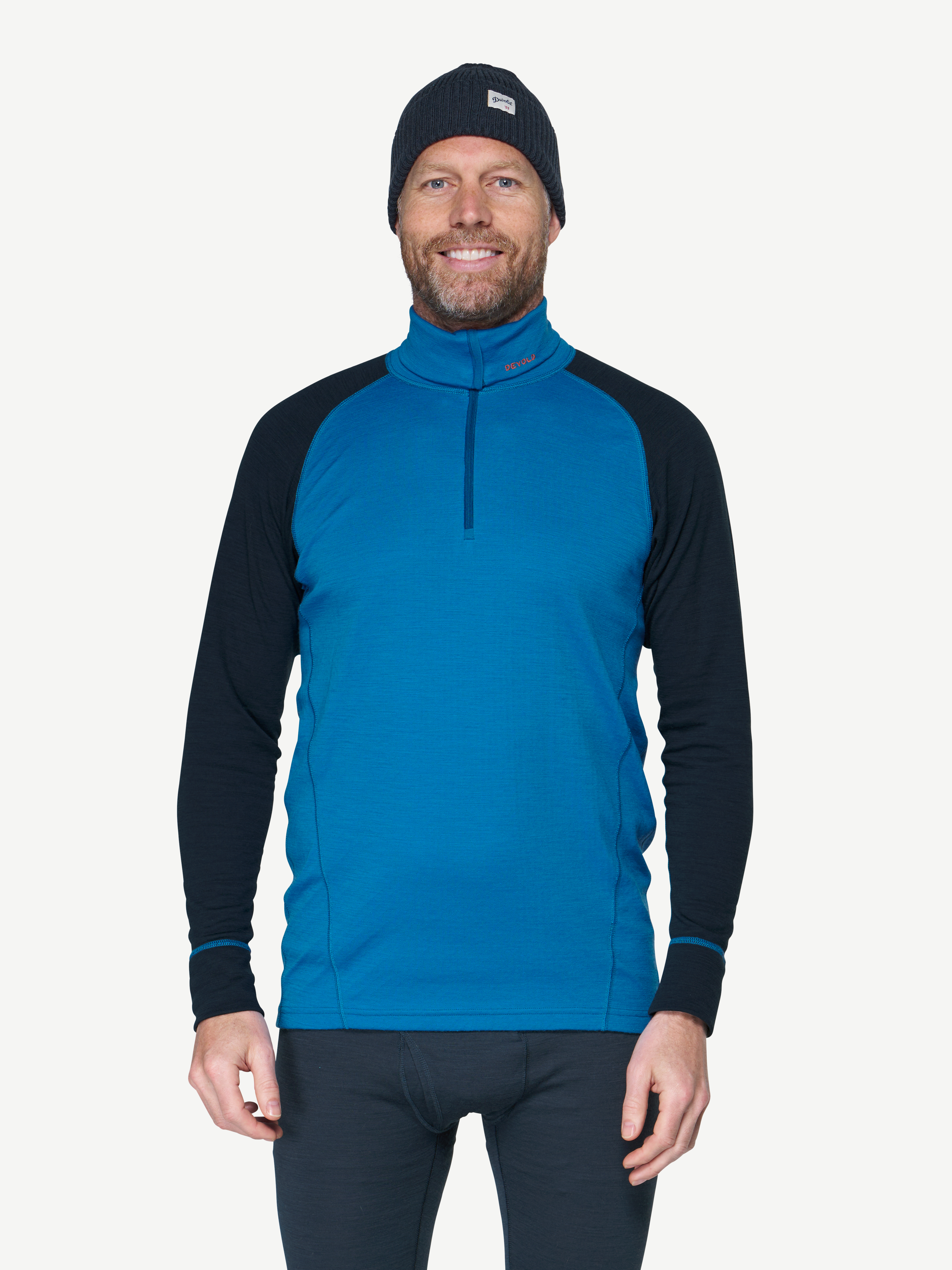 yu　0527 Duo Active Merino 205 Zip Neck Man