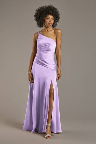 royal purple bridesmaid dresses david's bridal David's Bridal Purple Draped Halter