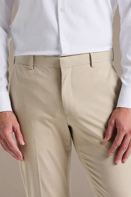 slim fit dress pants Ankle Length | Streets of Seoul Slim fit for a modern look Tan Stretch Slim Fit Suit