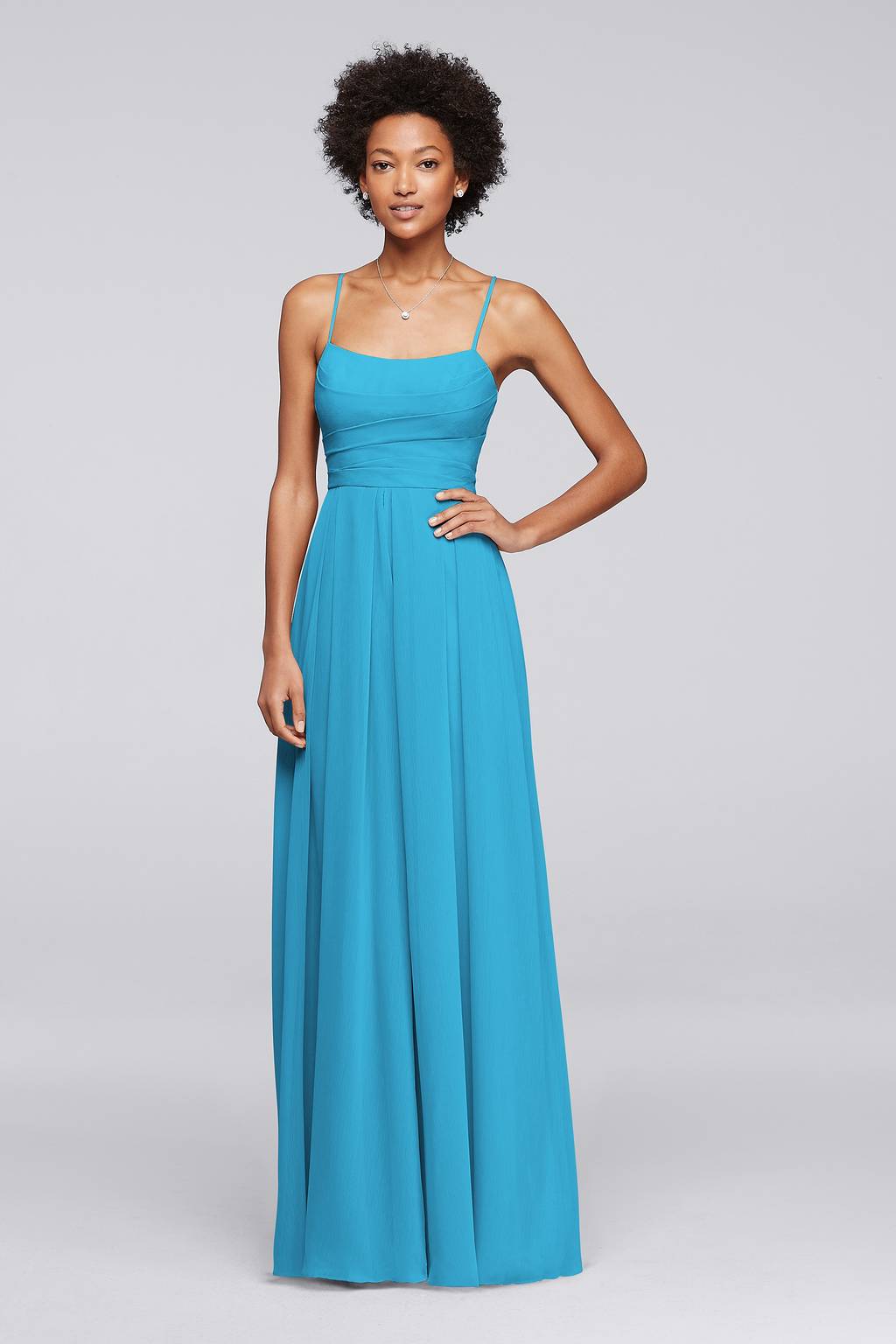 mid length corset dress Ladivine CD0187 Size:9.5M Fitted corset bodice with Bridal Shower Selective Closeup Shot of