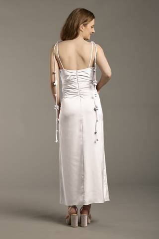 david's bridal ivory bridesmaid dress davids bridal wedding dress Size 8 ivory