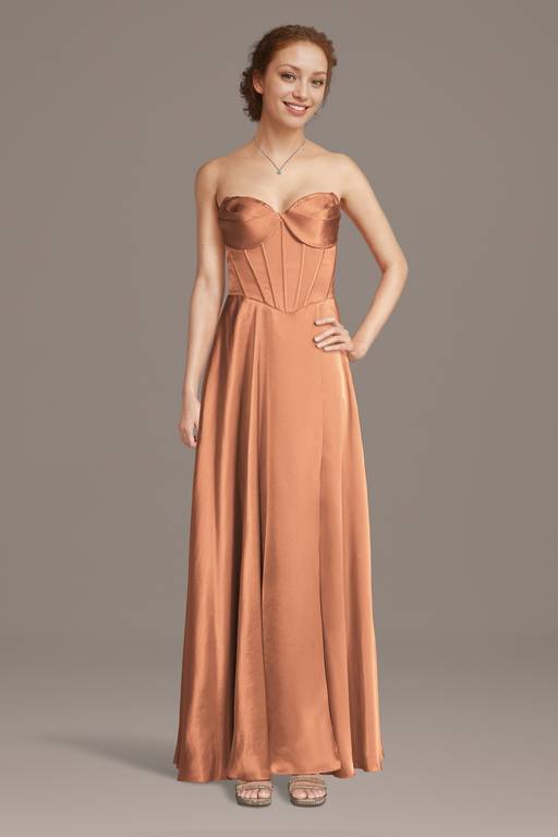 terracotta corset dress Marlo Terracotta Corset Prom Dress