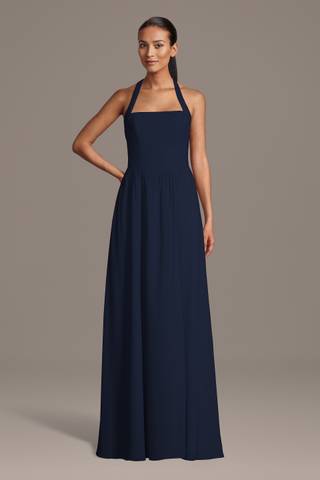 navy winter bridesmaid dresses Azazie Maksim