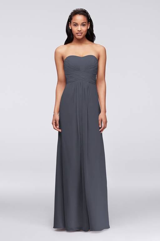 pewter chiffon bridesmaid dresses Pewter Bridesmaid Dresses - Elegant & Customizable