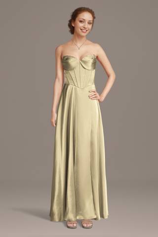 david's bridal champagne bridesmaid dresses David's Bridal Champagne Bridesmaid Dresses