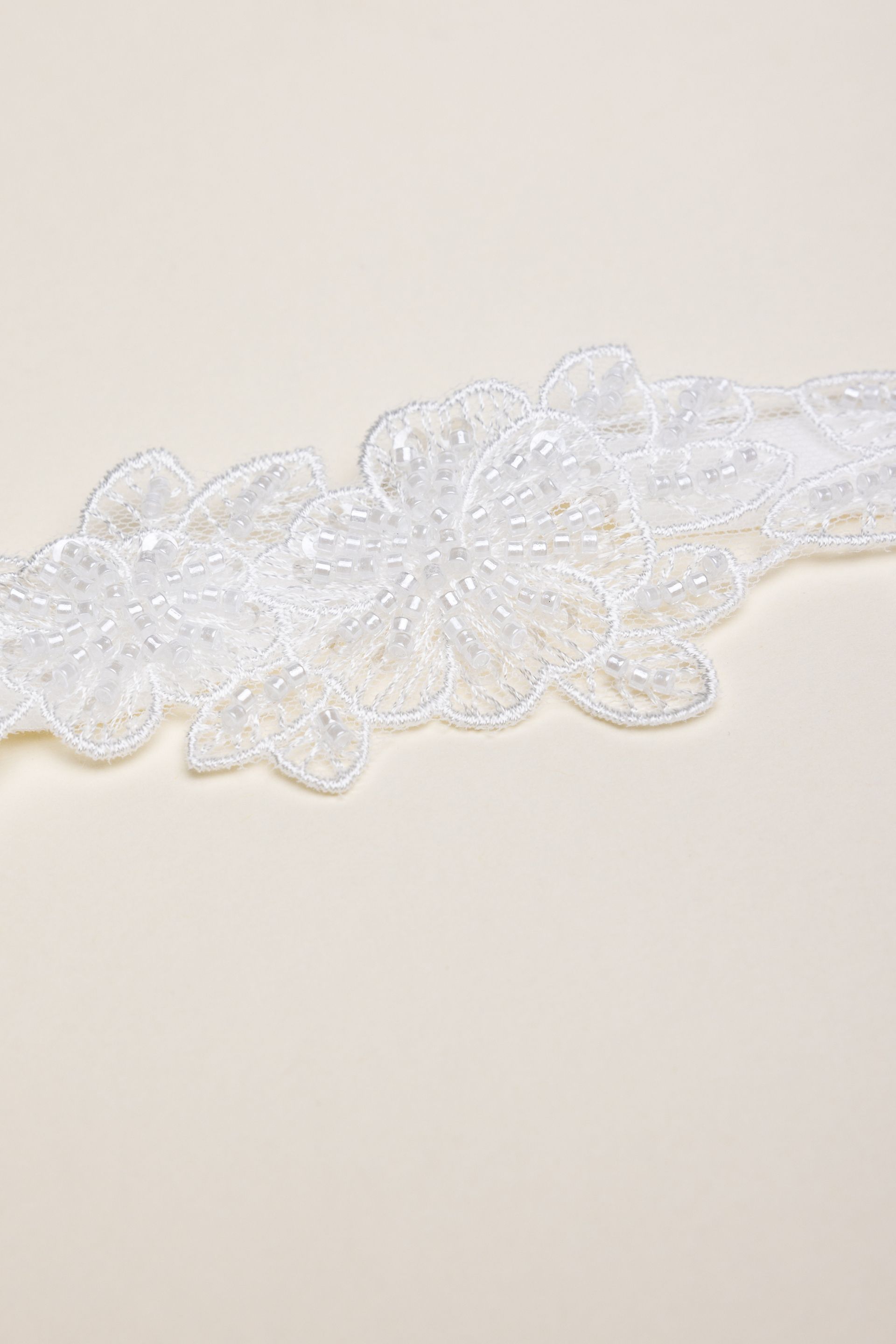 Floral Beaded Applique Garter | David's Bridal
