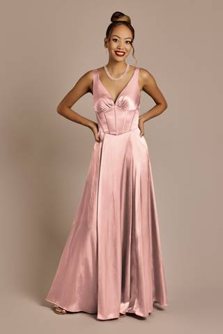 ballet pink dress david's bridal Ballet Pink Bridesmaid Dresses Davids Bridal