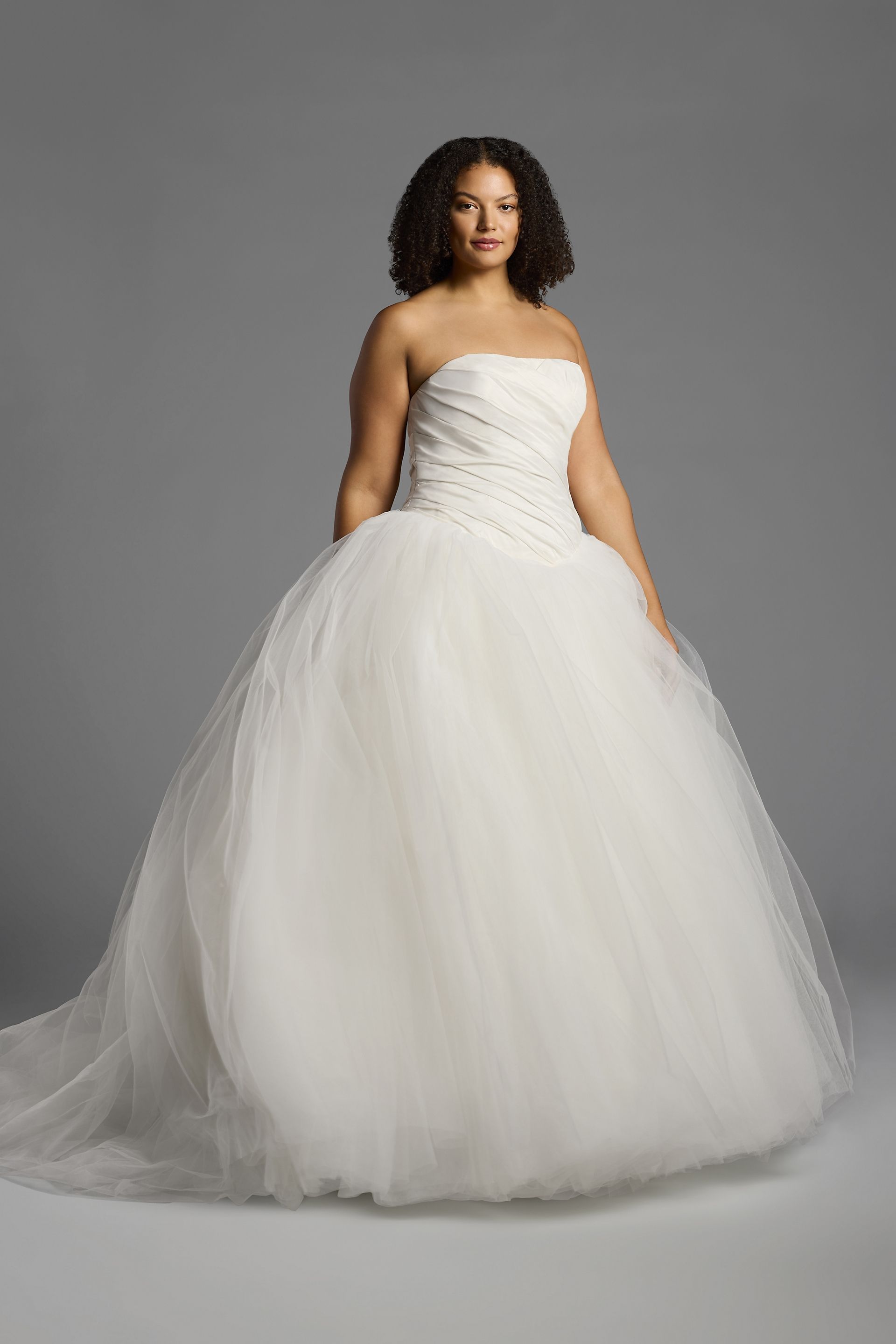 〚お値下げ！〛white by verawangウェディングドレス White by Vera Wang Draped Taffeta Wedding Dress | David's Bridal
