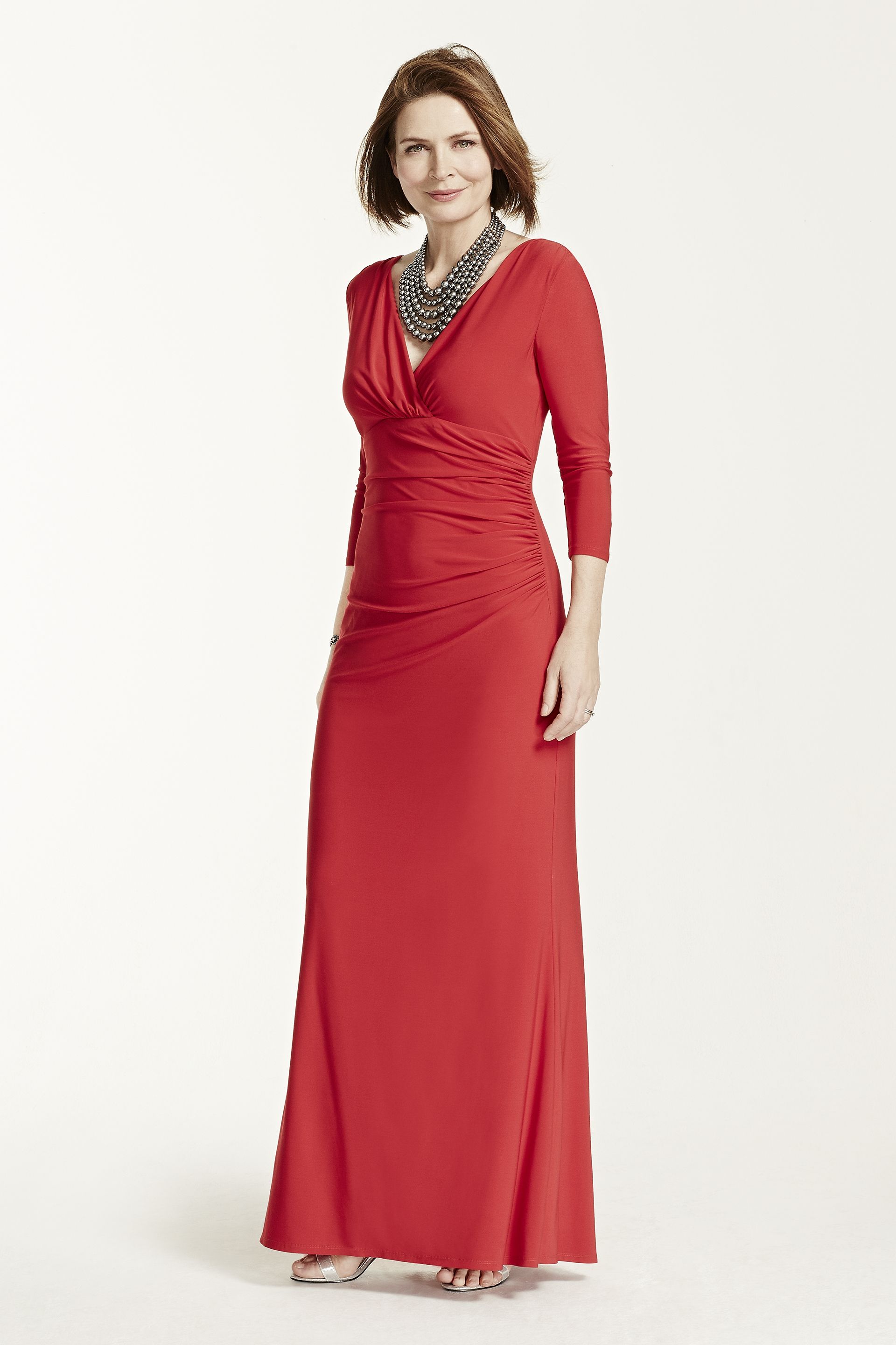 Picture of 3/4 Sleeve Long Jersey Dress
