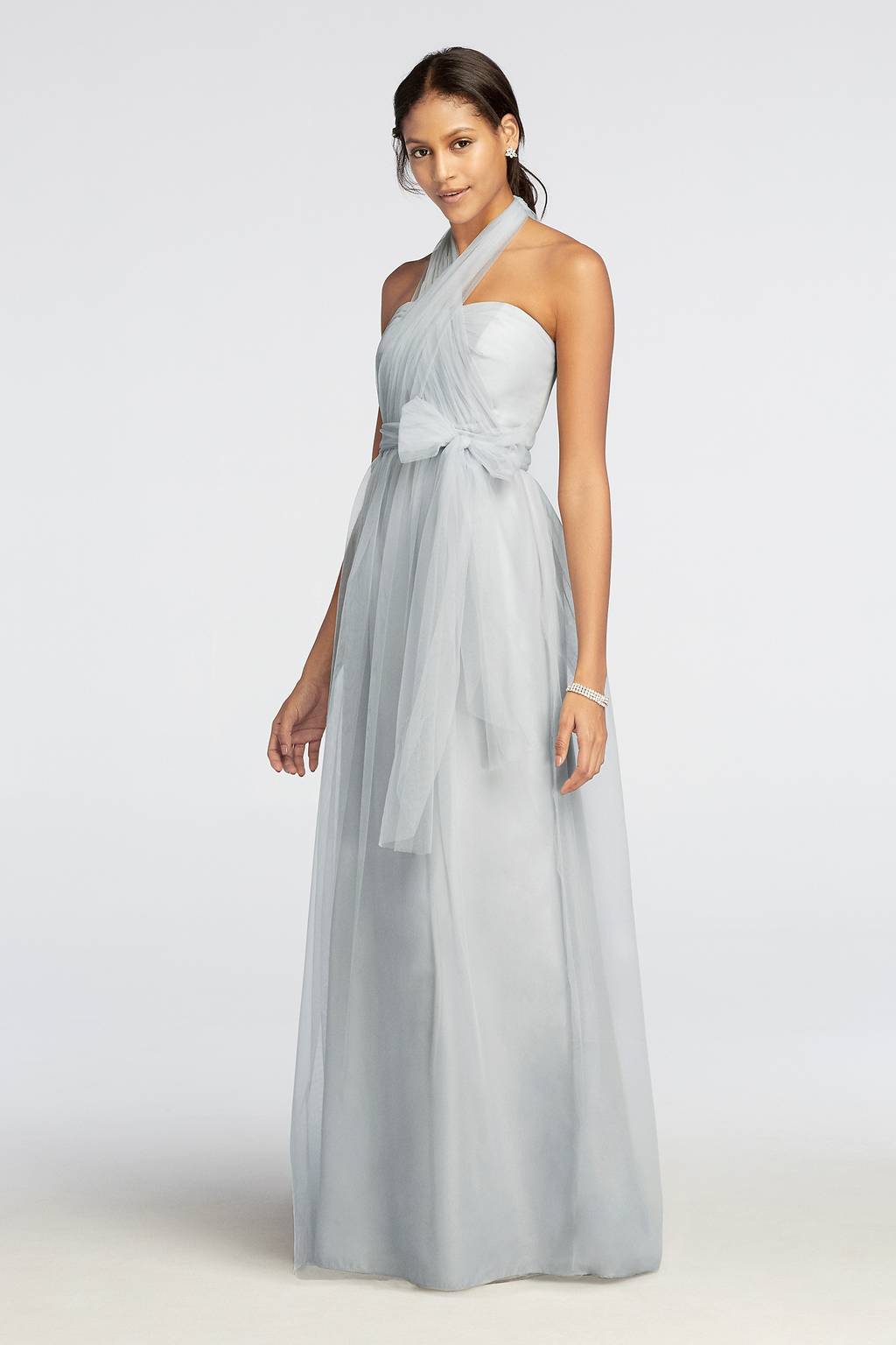 long tulle convertible versa bridesmaid dress Amazon.com: TPonline Infinity Bridesmaid Dresses for Wedding Long Multiway Dress with Bandeau Tulle Convertible Wedding Dress Army Green : Clothing, Shoes & Jewelry