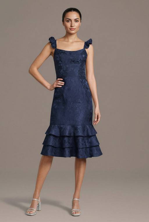 flounce hem midi dress Belle De Jour Flounce Hem Midi Dress Pistachio