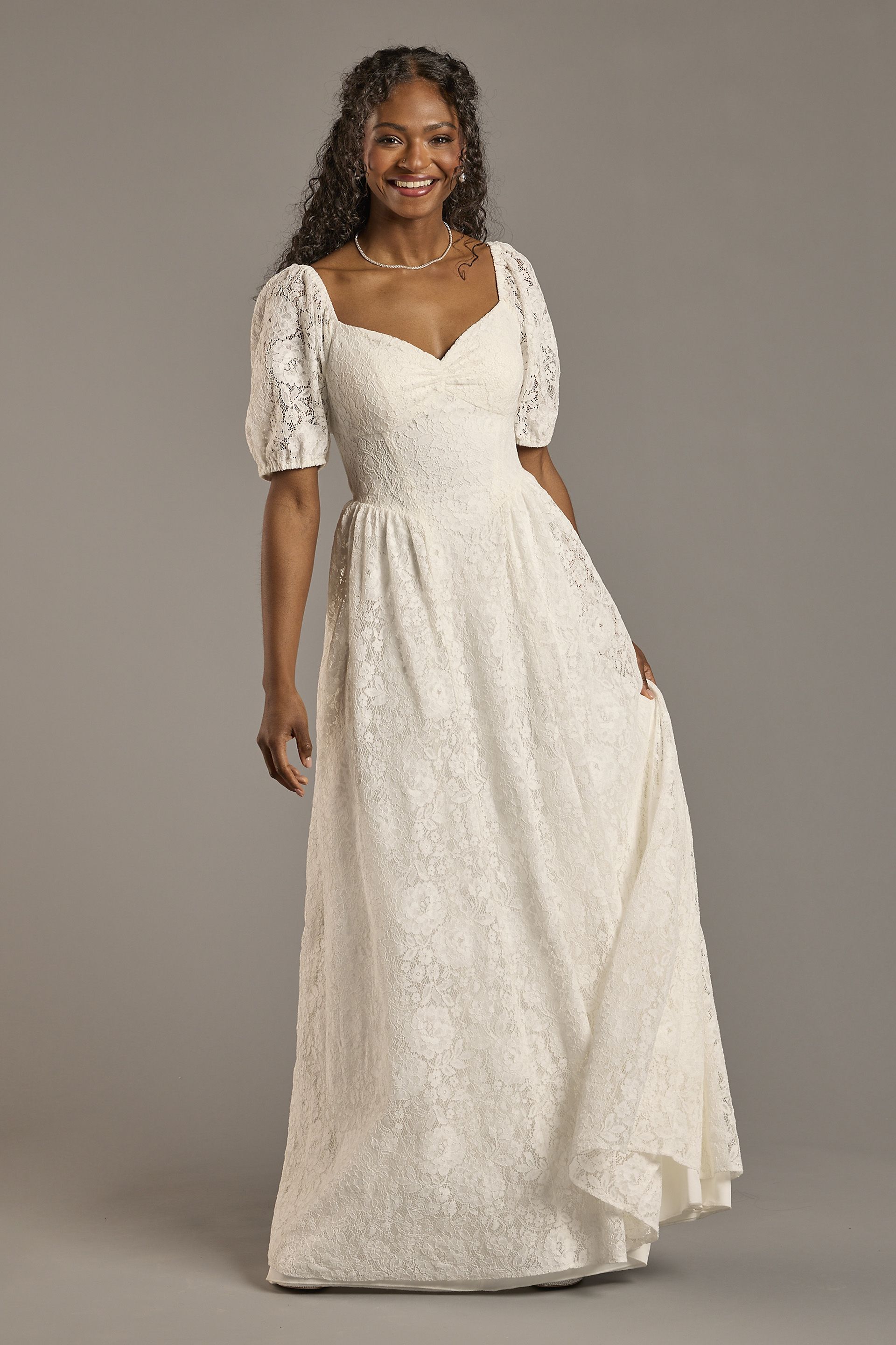 casual white bridal dress NumberSea-Bridal Shower Fall Wedding Dresses Little Dresses A-Line V Neck Long Sleeve Asymmetrical Chiffon Gowns With Solid Color Summer Wedding Party Crafted with delicate tulle and adorned with beautiful floral details SIMPLE WEDDING DRESS | Elopement