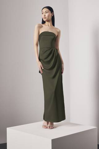 chiffon bridesmaid dresses KissProm Ruffled Sleeve A-Line Dress in Pale Pistachio, Pale Pistachio / 8 Twist Open Back Maxi SCH004837 Reservation Type:Purchase Its breathtaking yet simple