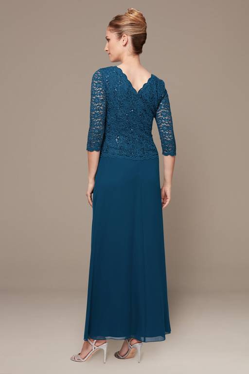 2 piece chiffon dress 1920s-inspired 2-piece chiffon Art Deco dress with long sleeves