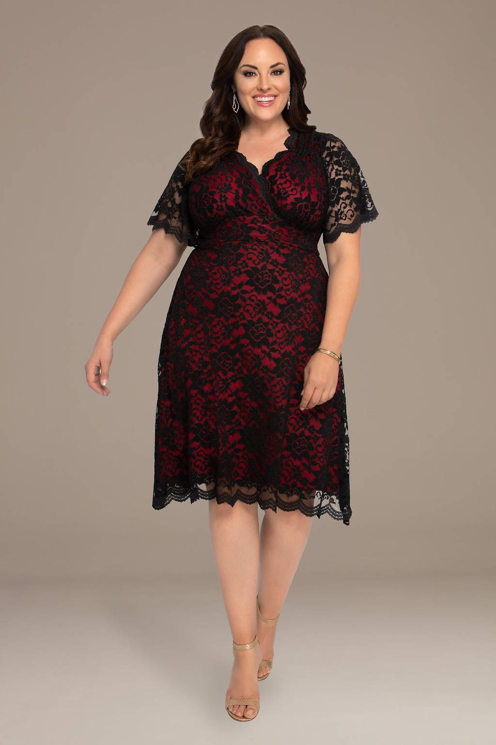 lace plus size dresses Made to measure plus size lace dress in Black