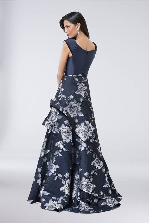 satin floral jacquard dress Floral Jacquard Satin Slip Dress in Dresses