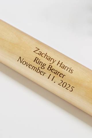 Picture of Ring Bearer Personalized 18 Mini Baseball Bat