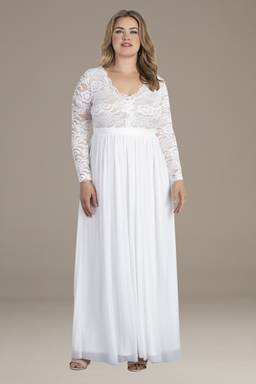 lace illusion back chiffon plus size wedding dress David's Bridal, Lace Illusion Back Chiffon Plus Size Wedding Dress Wedding Dress Save 53%