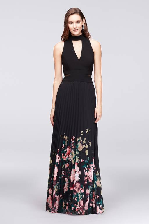 chiffon choker dress Sherri Hill 67165