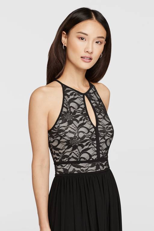 lace keyhole tie back halter dress Amazon.com: WDIRARA Women's Eyelet Embroidery Sleeveless Keyhole Back Halter Neck Summer Aline Dress Black S : Clothing, Shoes & Jewelry