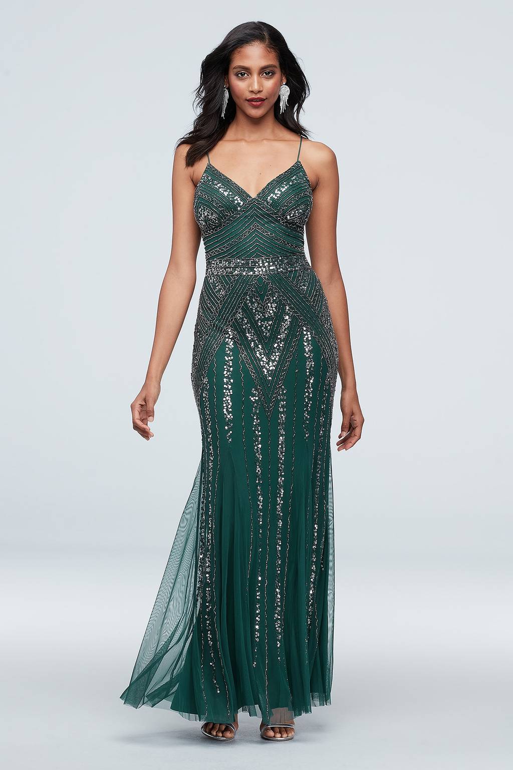 art deco beaded dress BABEYOND La Revue NGre Hem Evening Gown, Evening Gowns, Black / Dark Gold 9897: Art Deco Beaded Mermaid