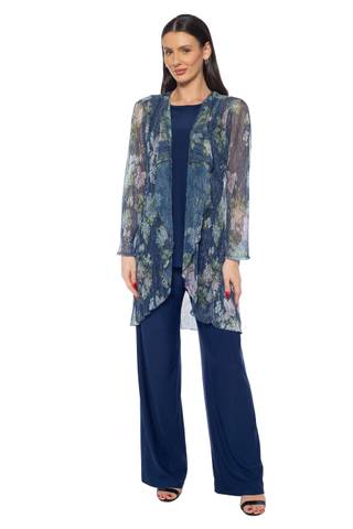 mother of the bride dresses pant suits Navy Blue Long Sleeves 3 Pieces US0 / Custom Color combining sophistication and comfort. 19 of the Best Mother