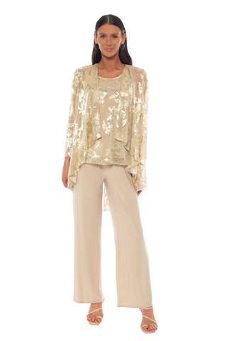 Picture of Printed Crinkle Knit Pantsuit
