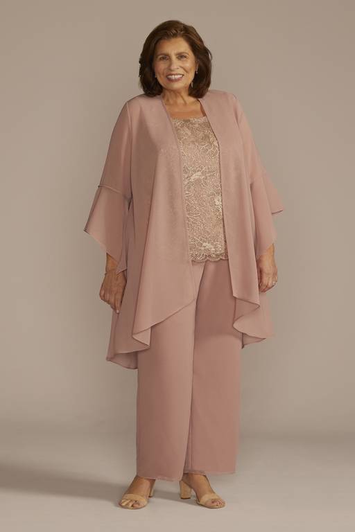 rose gold plus size wedding dress Blush Lilac Plus Size Wedding Dress 0214 Princess Tulle Gown & Beaded Lace Bell Sleeves