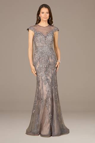 mother of the groom dresses charcoal grey ZAPAKA Women Beaded Glitter Mother of Bride Dress Dark Grey A Line Tulle Evening Wear