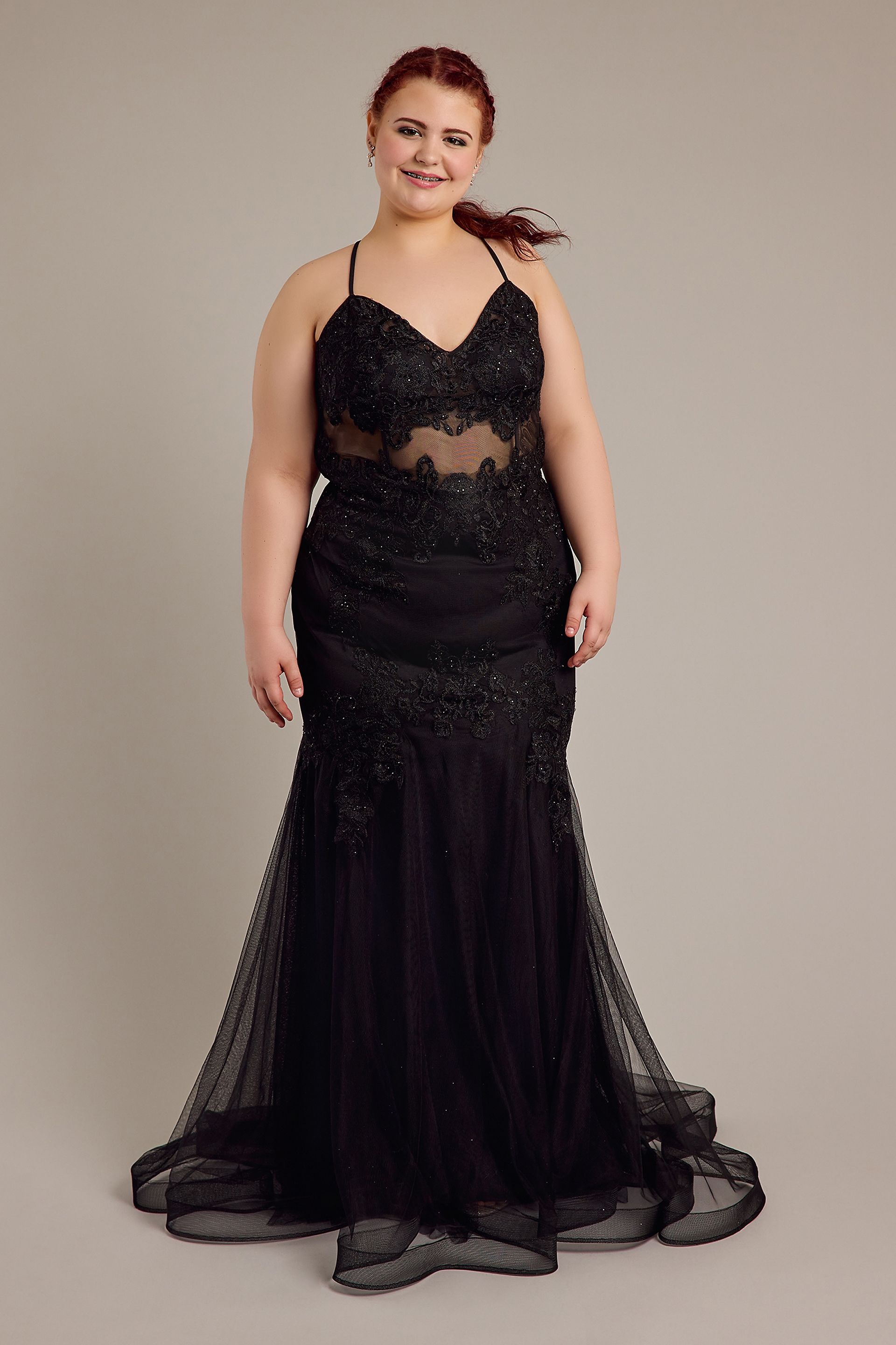Picture of Embroidered Embellished Mermaid Trumpet Dress