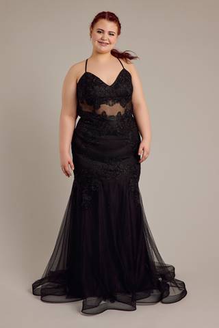 Picture of Embroidered Embellished Mermaid Trumpet Dress