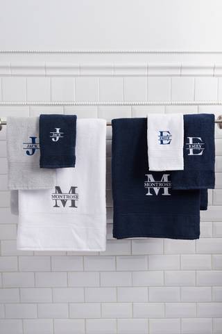 View Personalization Mall Embroidered Luxury Cotton Bath Towel in all available color and sizes Picture of Embroidered Luxury Cotton Bath Towel