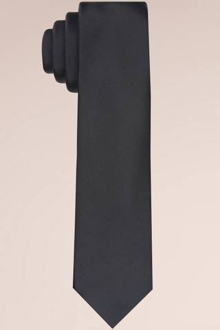 Picture of Sateen Slim Tie and Tie Bar