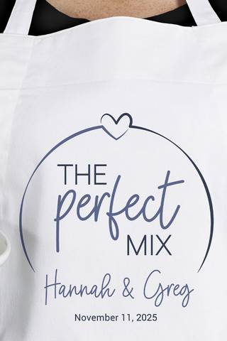 View Personalization Mall The Perfect Mix Personalized Apron in all available color and sizes Picture of The Perfect Mix Personalized Apron