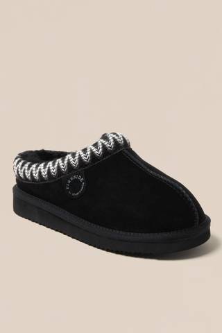 Picture of Greta Genuine Shearling Clogs with Taping