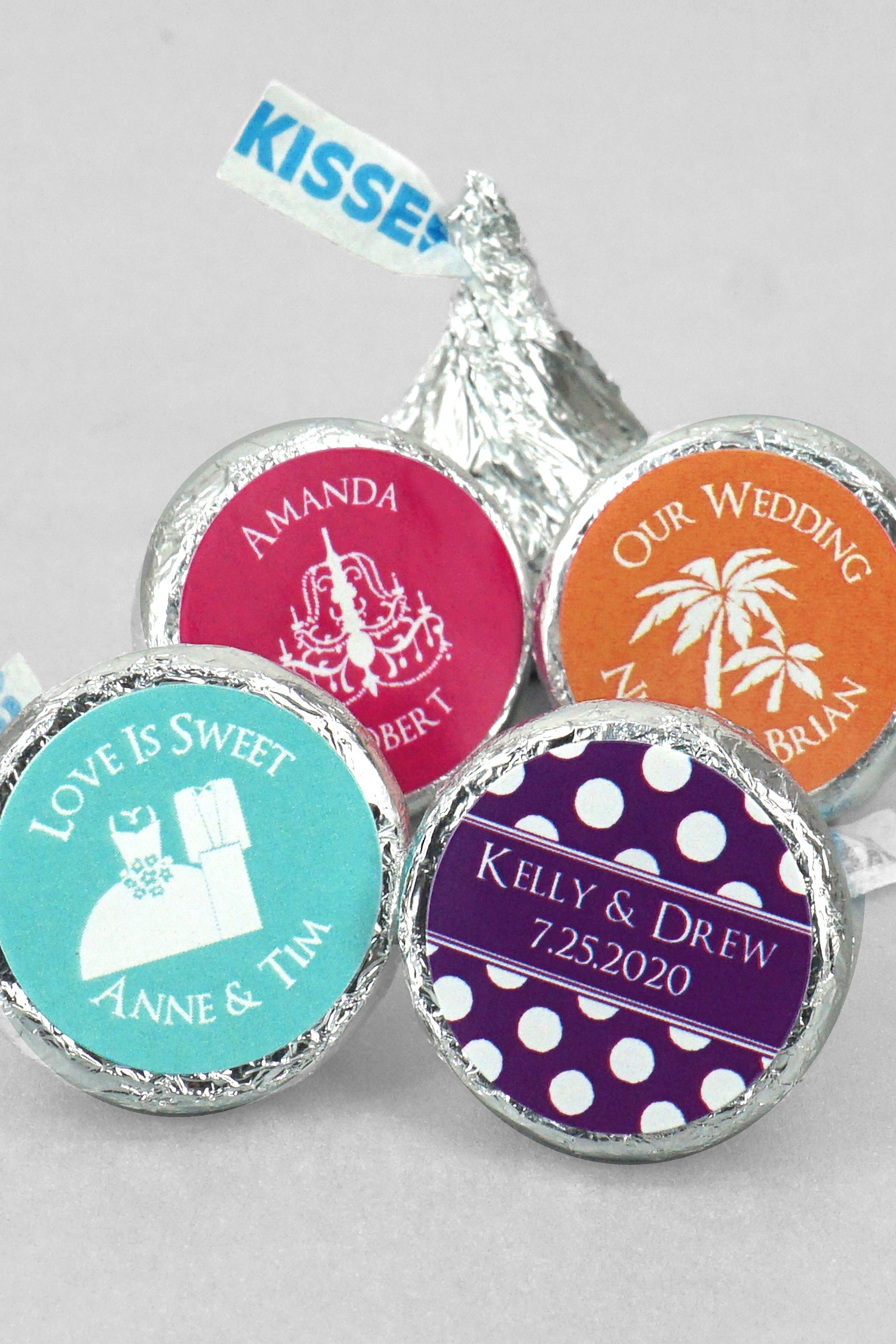 DB Exclusive Pers Colored Foil Hershey Kisses | David's Bridal