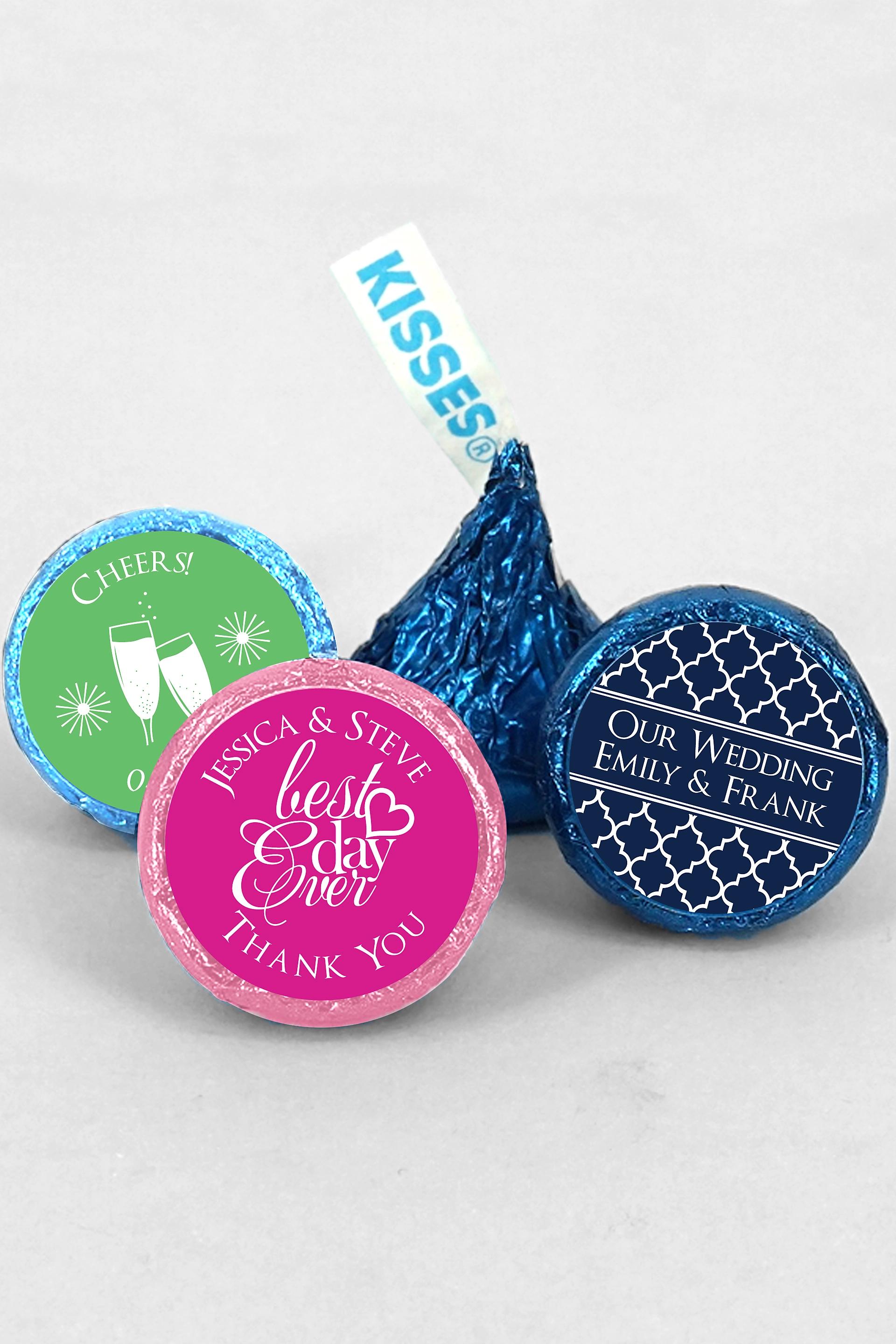 DB Exclusive Pers Colored Foil Hershey Kisses | David's Bridal