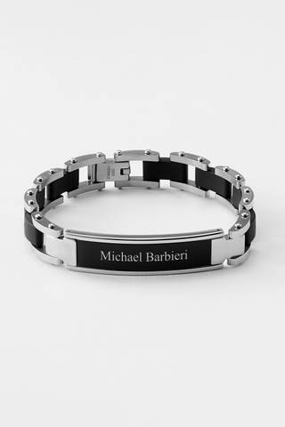 View Things Remembered Engraved Kids and Teens Matte Black ID Bracelet in all available color and sizes Picture of Engraved Kids and Teens Matte Black ID Bracelet