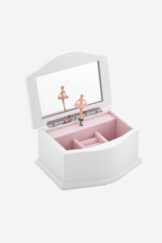 Picture of Engraved White Ballerina Jewelry Box