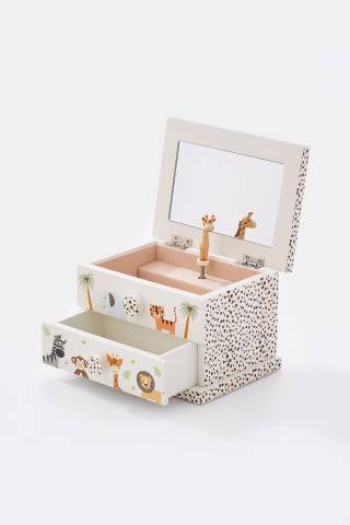 Picture of Engraved Safari Musical Jewelry Box