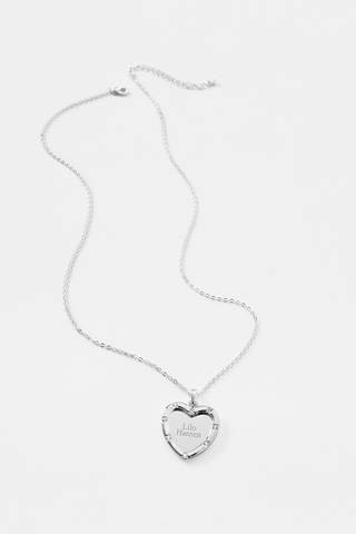 View Things Remembered Engraved Channel Heart Swing Necklace in all available color and sizes Picture of Engraved Channel Heart Swing Necklace