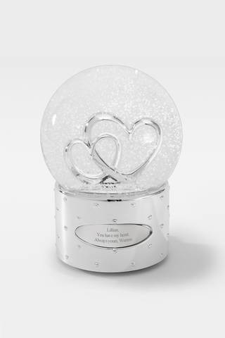 View Things Remembered Engraved Two Hearts As One Snow Globe in all available color and sizes Picture of Engraved Two Hearts As One Snow Globe