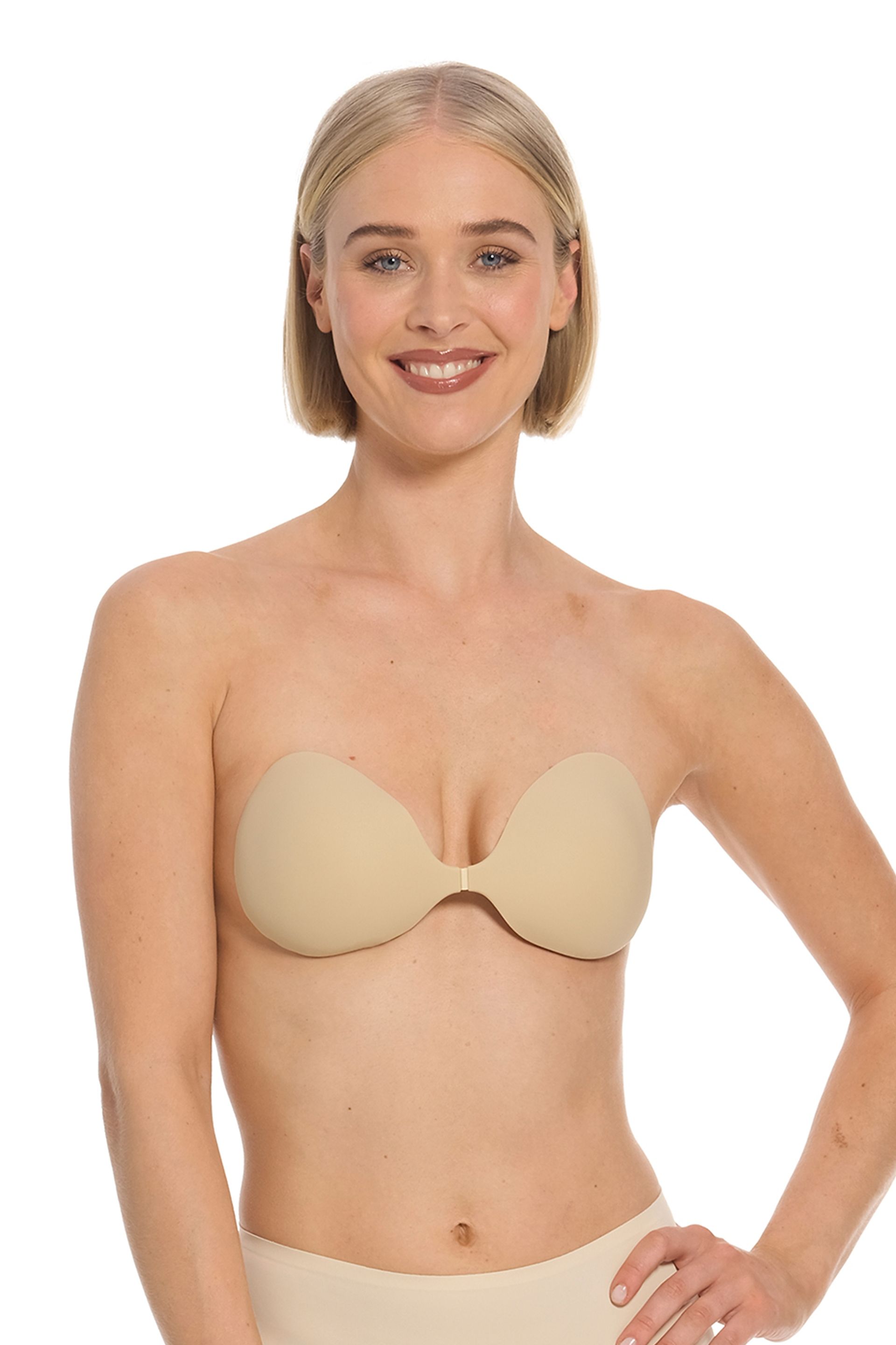 Magic Body Fashion Flat Travel Adhesive Bra in Latte Size: A David's Bridal