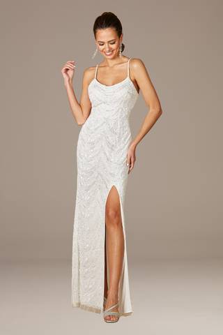Picture of Lara Frenchie Spaghetti Strap Beaded Wedding Gown